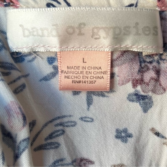 Band of Gypsies Blue and Pink Floral Dress - Picture 6 of 6